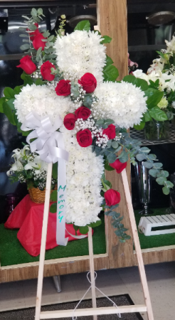 Heavenly Tribute  Funeral Cross 