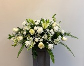 Heavenly Whites Casket Spray