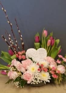 Heaven's Heart Keepsake -fresh flowers