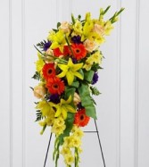 Heaven's Light Easle Spray Funeral Service Flowers