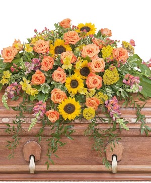 heaven's sunset  Casket Spray
