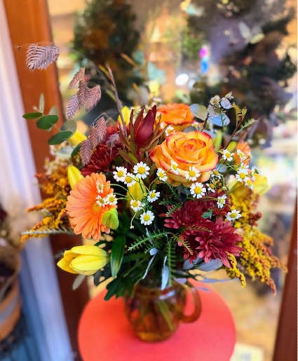 Heirloom Harvest Pitcher Autumn Flowers