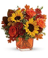 Hello Autumn Bouquet Cube