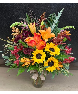 HELLO Autumn Vase Arrangement