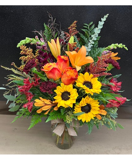 HELLO Autumn Vase Arrangement