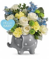 Hello Baby Elephant Blue New Baby