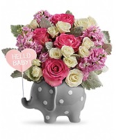 Hello Baby Elephant Pink New Baby