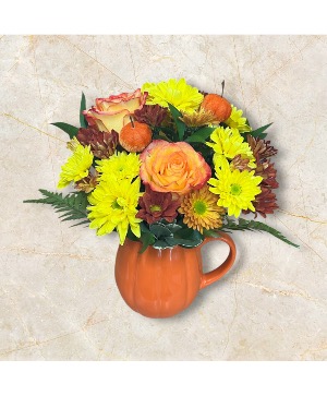 Hello Fall Ceramic Mug arrangement 