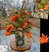 'Hello Fall' One Side Arrangement  