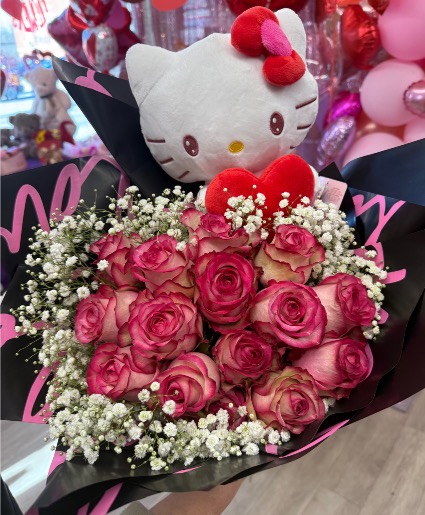 Hello kitty bouquet Wrapped bouquet 