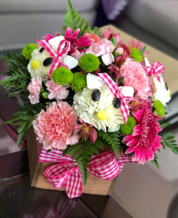 Hello Kitty Wood Box PURRRfect gift in Whittier, CA | Rosemantico Flowers