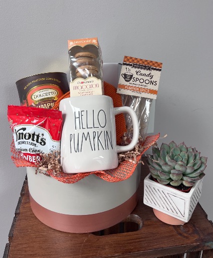 Hello Pumpkin Fall Gift Basket 