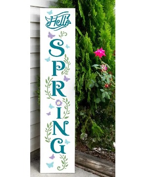 # 8 Hello Spring Butterfly Porch Sign Workshop Trendy Workshop