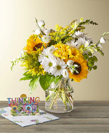 Hello Sunshine Bouquet  in Greenville, NC | A FLING OF FLAIR FLORIST