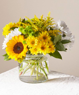 Hello Sunshine Vased Arrangement