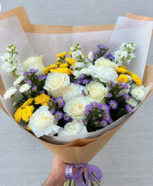 Hello Sunshine Wrapped Bouquet