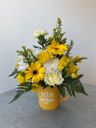 Hello Sunshine Yellow Mug