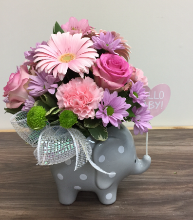 Hello sweet baby Baby arrangement