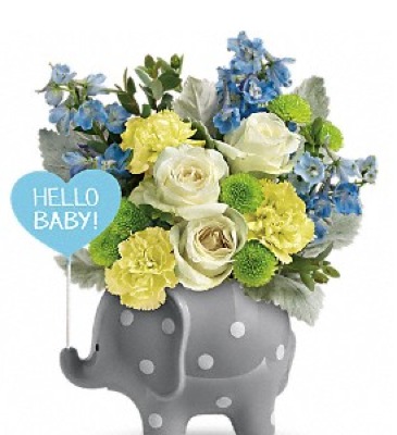 Hello Sweet Baby Blue TNBO7-1A in Fort Worth, TX | DAVIS FLORAL DESIGNS Hello Sweet Baby Blue TNBO7-1A in Fort Worth, TX | DAVIS FLORAL DESIGNS