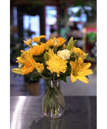 Hello Yellow Locally Grown Lilies  in South Milwaukee, WI | PARKWAY FLORAL INC.