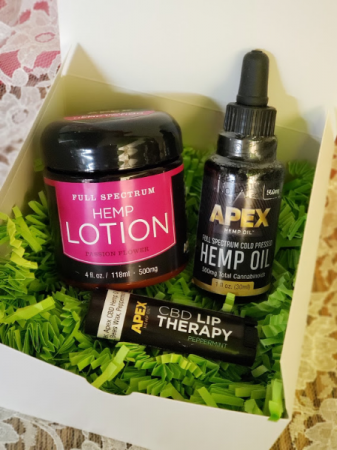 Hemp Lotion, Hemp Oil & Lip Balm Gift Box