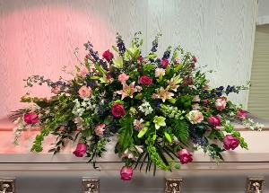 Her Garden of Grace Casket Spray