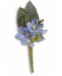 Hero's Blue Boutonierre