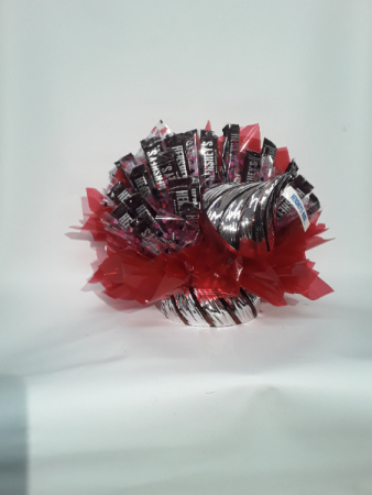 Hershey's candy dish bouquet
