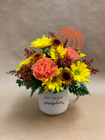 Hey There Pumpkin Mug Bouquet