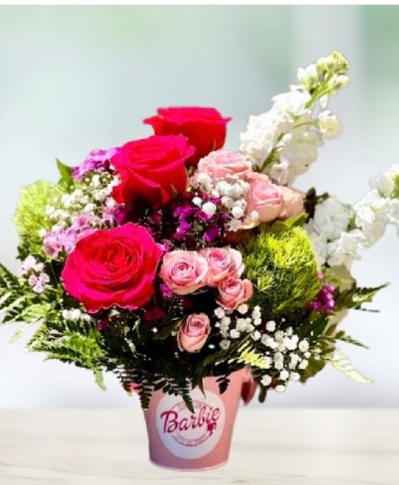 Hi Barbie!  Birthday/I love you Bouquet  in Fairfield, CA | J Francis Floral Design