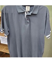 High Flyer Polo Gray/White (L) Men's Clothing