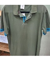 High Flyer Polo Green/Blue (2XL) Men's Clothing
