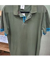 High Flyer Polo Green/Blue (L) Men's Clothing