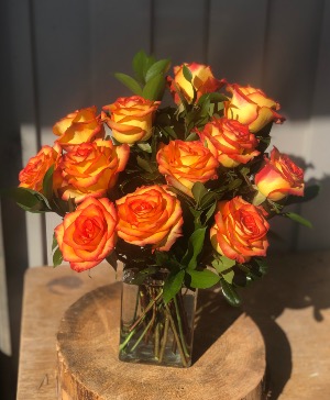 High & Magic Dozen Vased Arrangement