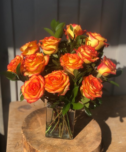 High & Magic Dozen Vased Arrangement