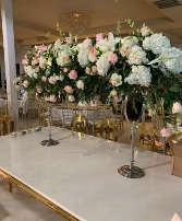 HIGH PINK LONG TABLE WEDDING 