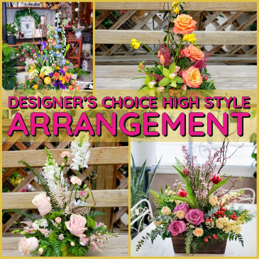 High Style Designer's Choice Fresh Arrangement in Warsaw, IN | ANDERSON FLORIST & GREENHOUSE High Style Designer's Choice Fresh Arrangement in Warsaw, IN | ANDERSON FLORIST & GREENHOUSE