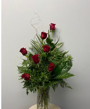 high style red roses 