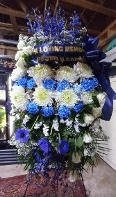 Higher Above Standing Funeral Spray