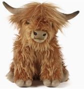 Highland Cow with sound plush Gift Keepsake