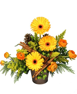 Hints of Cinnamon Floral Arrangement