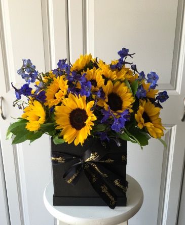 Sunflower Box  in Whittier, CA | Rosemantico Flowers