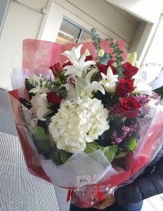 Hong Kong Style Roses and Lilies Bouquet **EXCLUSIVE @ ARIA FLORIST**