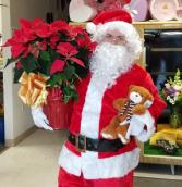 HO! HO! HO! MERRY CHRISTMAS  Poinsietta & Claus 
