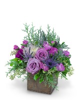 Holiday Amethyst Flower Arrangement