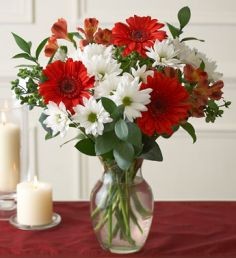 Red & White Beauty Vase