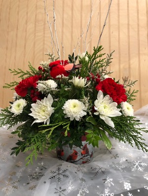 Holiday Cardinal Bouquet WOODBURY'S ORIGINAL