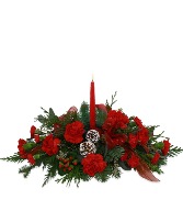 Holiday Carnation Centerpiece  