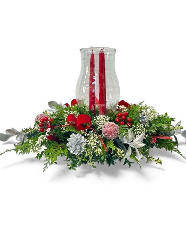 HOLIDAY CELEBRATIONS HOLIDAY CENTERPIECE in Lewiston, ME | Blais Flowers,Gift Shop,& Greenhouses