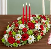 Holiday Centerpiece (3 tapers) 